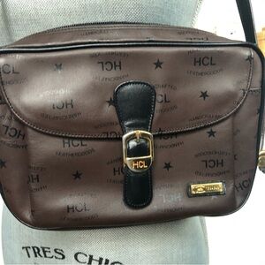 Brown Leather HCL Crossbody Bag